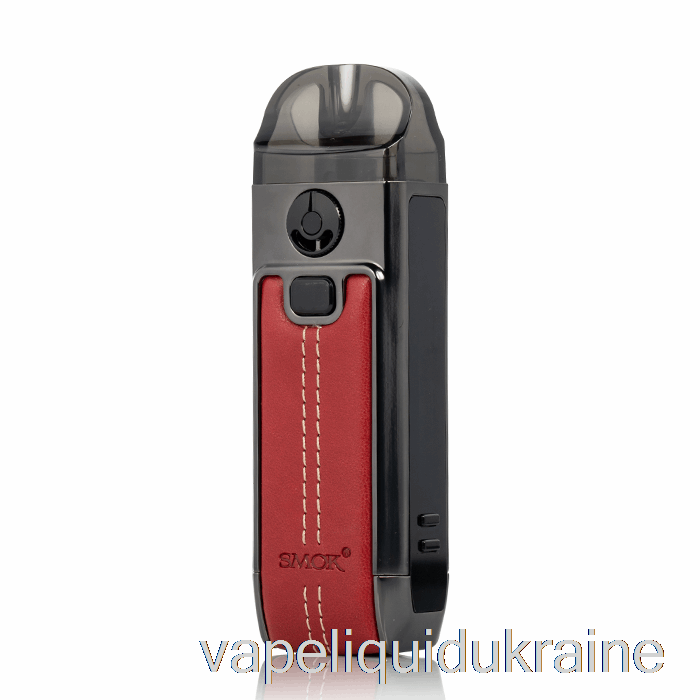 Vape Liquid Ukraine SMOK nord 4 80W Pod Kit Red Leather